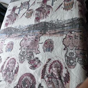 Native American Themed Blanket Full Size
